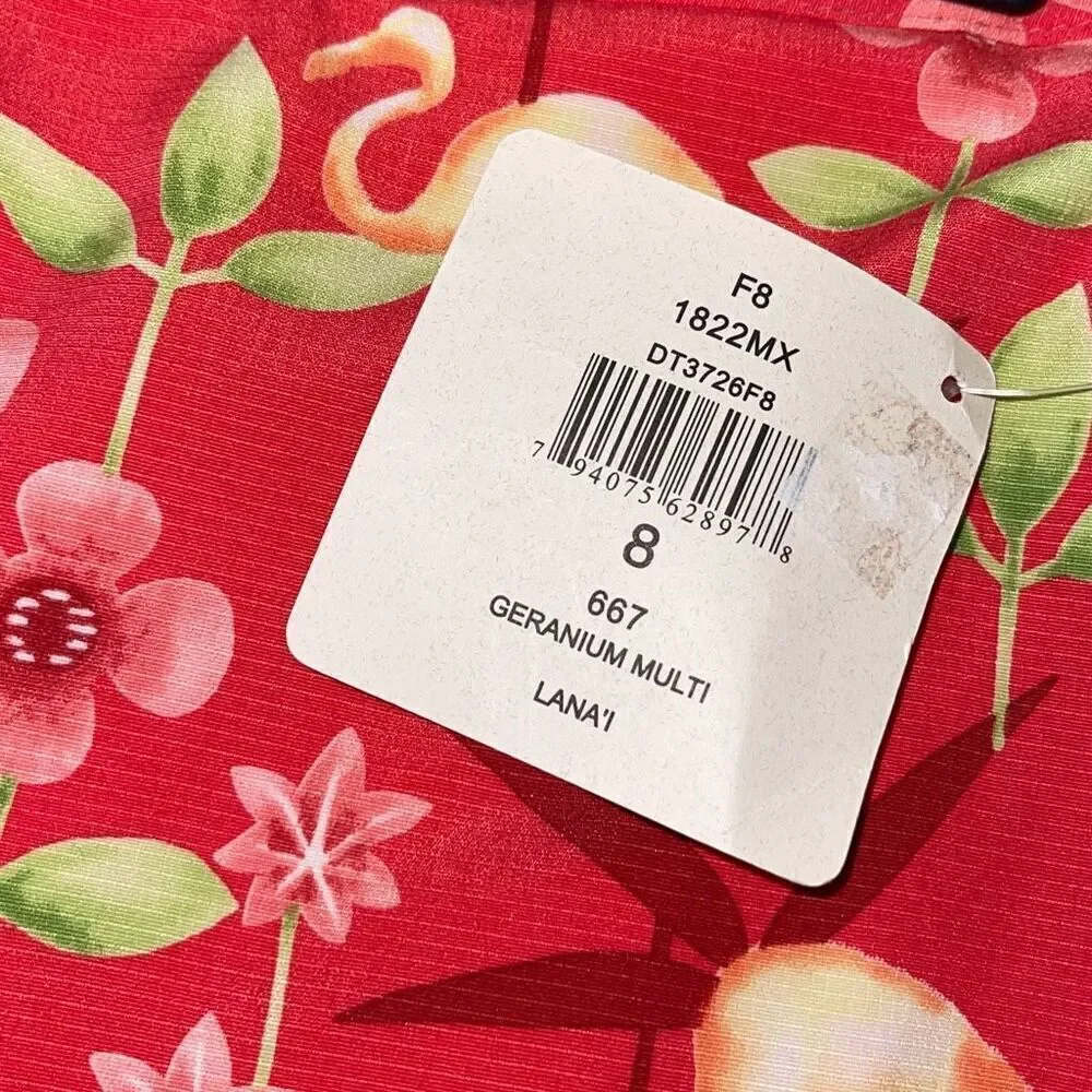 EP PRO Golf Tennis Skort Skirt Red Pink Geranium Size‎ 8 NWT